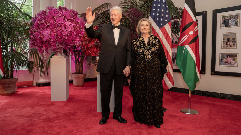 Former U.S. President Bill Clinton and former Secretary of State Hillary Rodham Clinton.