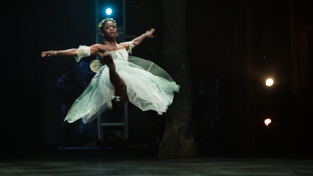 Michaela DePrince performs 'Giselle' with the English National ballet at the Coliseum in London.