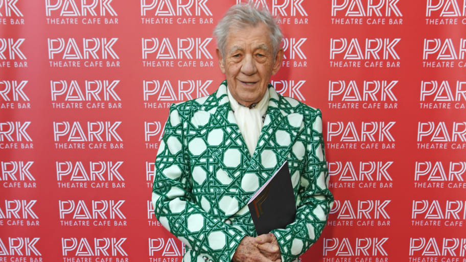 Sir Ian McKellen attends the Park Theatre 10th Anniversary party on May 7, 2023 in London, England.