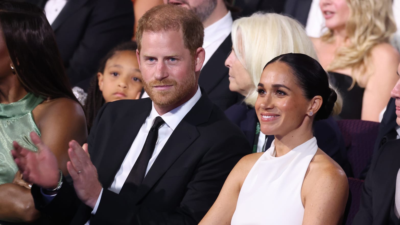 Prince Harry, Duke of Sussex and Meghan, Duchess of Sussex, attend the 2024 ESPY Awards at Dolby Theatre on July 11, 2024.