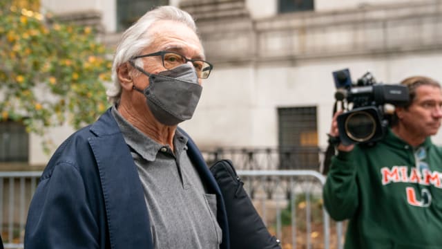 Actor Robert De Niro departs federal court in New York City.