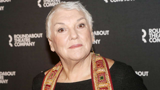 Tyne Daly poses at a photo call for the revival of the Roundabout Theatre Company production of play "Doubt: A Parable" at The Knickerbocker Hotel in New York City.