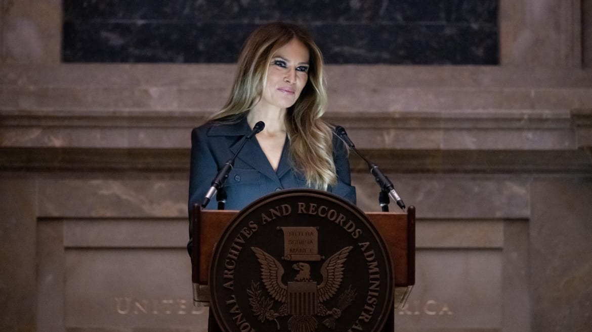 Melania Trump Comes Out of Hiding to Welcome New Citizens