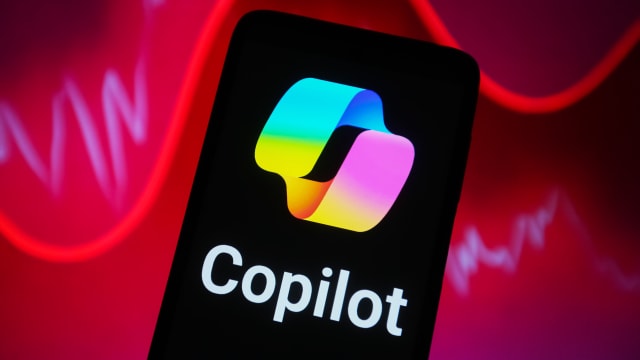 In this photo illustration, Microsoft Copilot AI logo is seen on a smartphone screen.