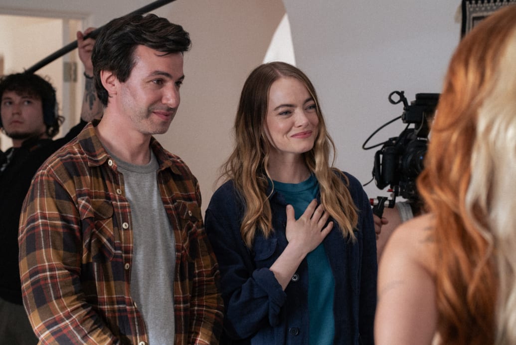 Photo still of Nathan Fielder and Emma Stone in The Curse