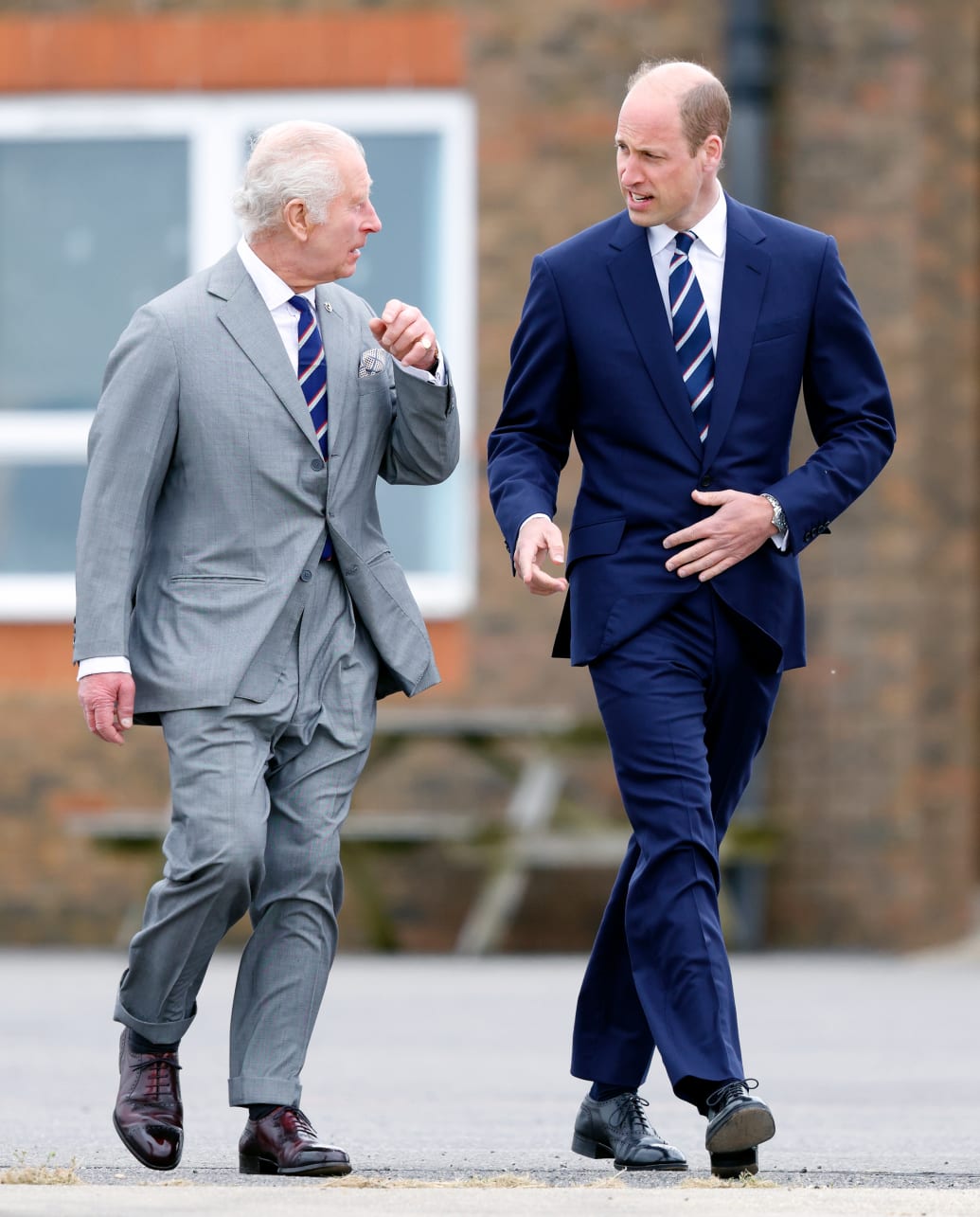 King Charles III and Prince William on May 13, 2024