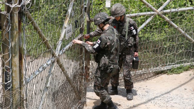South Korean soldiers fired warning shots after North Korean troops briefly crossed the border in the DMZ, Seoul’s Joint Chiefs of Staff said. 