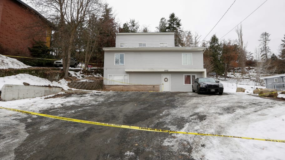 The residence where the four University of Idaho students Ethan Chapin, Madison Mogen, Xana Kernodle and Kaylee Goncalves were found killed 