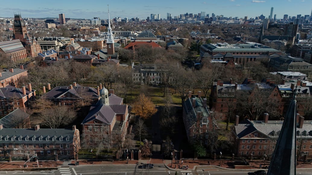 Aerial view of Harvard