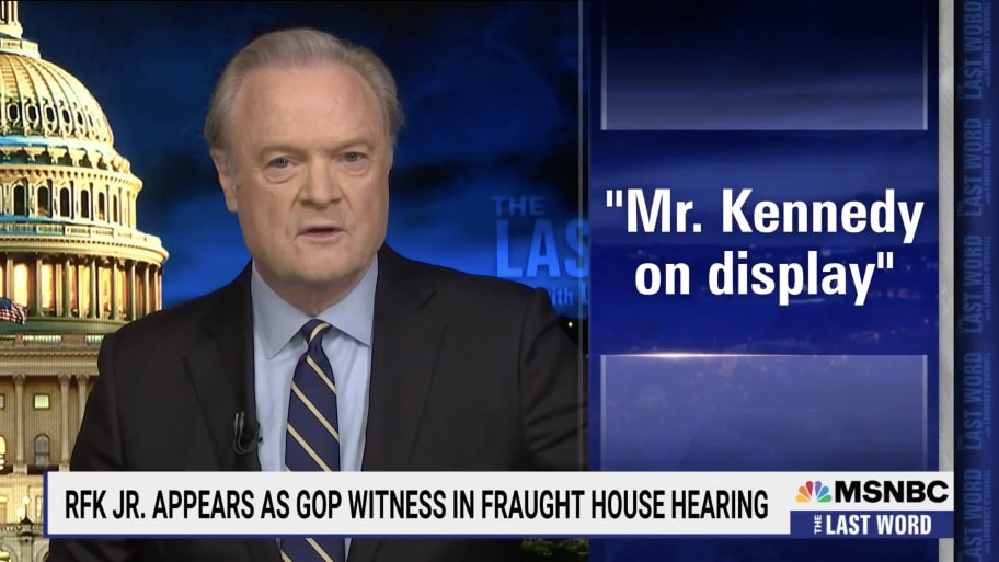 MSNBC anchor Lawrence O’Donnell criticizes Robert F. Kennedy Jr. on “The Last Word.”