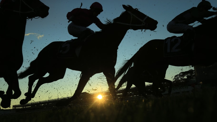 Riders compete in race 9 the Cactus Imaging Sprint during Sydney Racing on Winx Stakes Day at Royal Randwick Racecourse