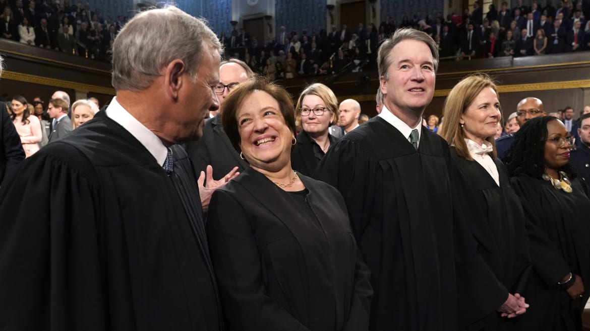Dissenting Justice Kagan Appears to Shade Alito for Flying Upside-Down Flag