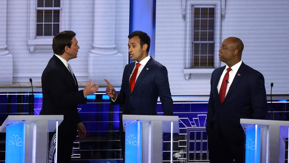 GOP Candidates Showcase New Debate Strategy: Be Unhinged