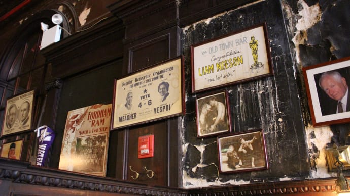 Vintage Signs in Old Town Bar