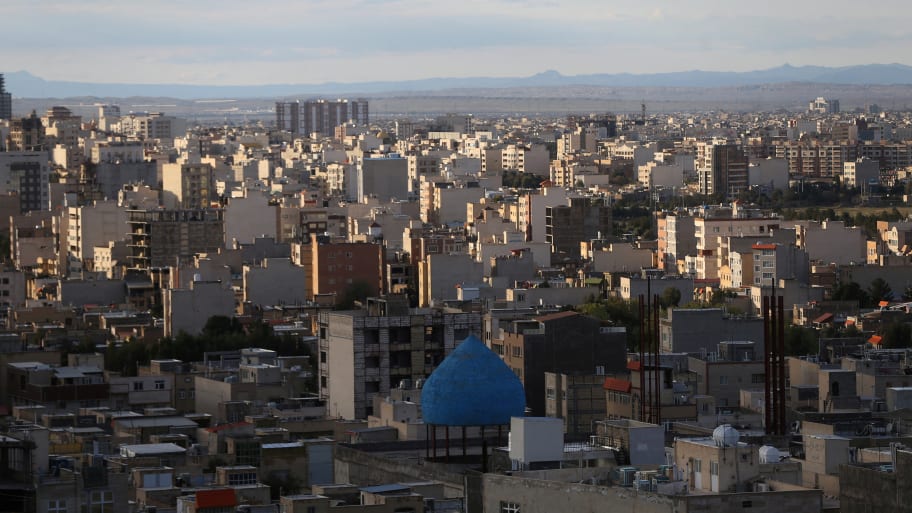 General view of Qom city, Iran, March 24, 2020. 