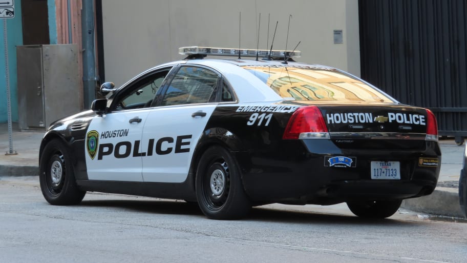 A Houston Police Department car.