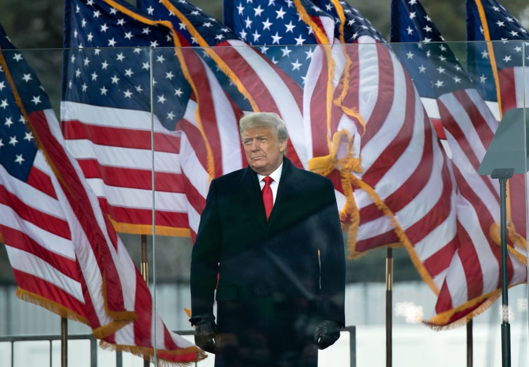 Photograph of Donald Trump on January 6, 2021