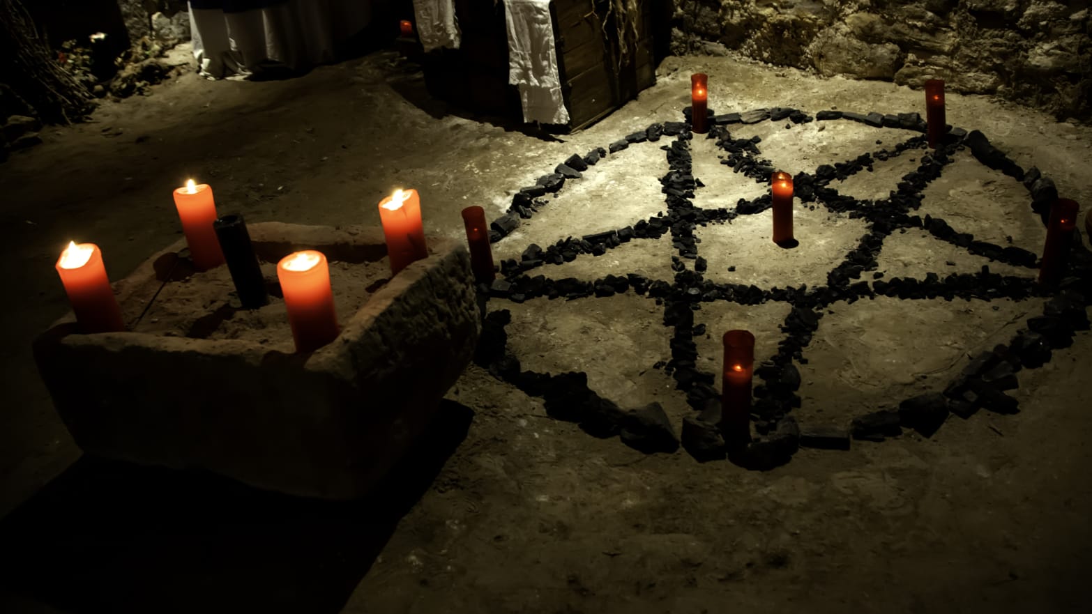 satanic ritual scene