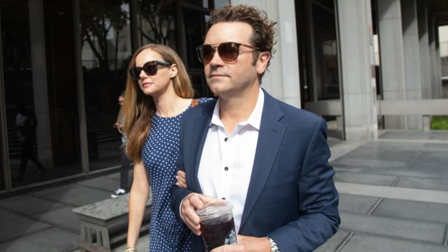 Actor Danny Masterson arrives at court in Los Angeles on May 31, 2023.