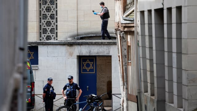 A suspect was shot dead in France after he attempted to burn down a synagogue in the city of Rouen, authorities said. 