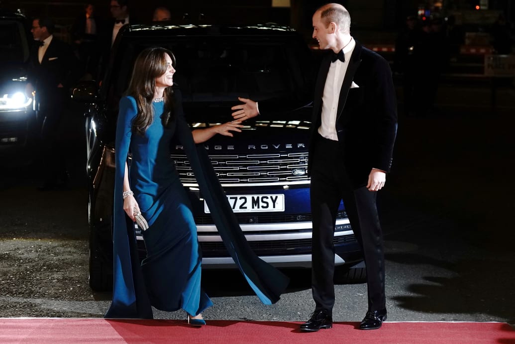 Britain's William, Prince of Wales and Catherine, Princess of Wales arrive for the Royal Variety Performance at the Royal Albert Hall, London, Britain November 30, 2023.