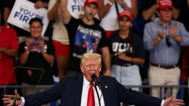 Donald Trump at the Atlanta rally