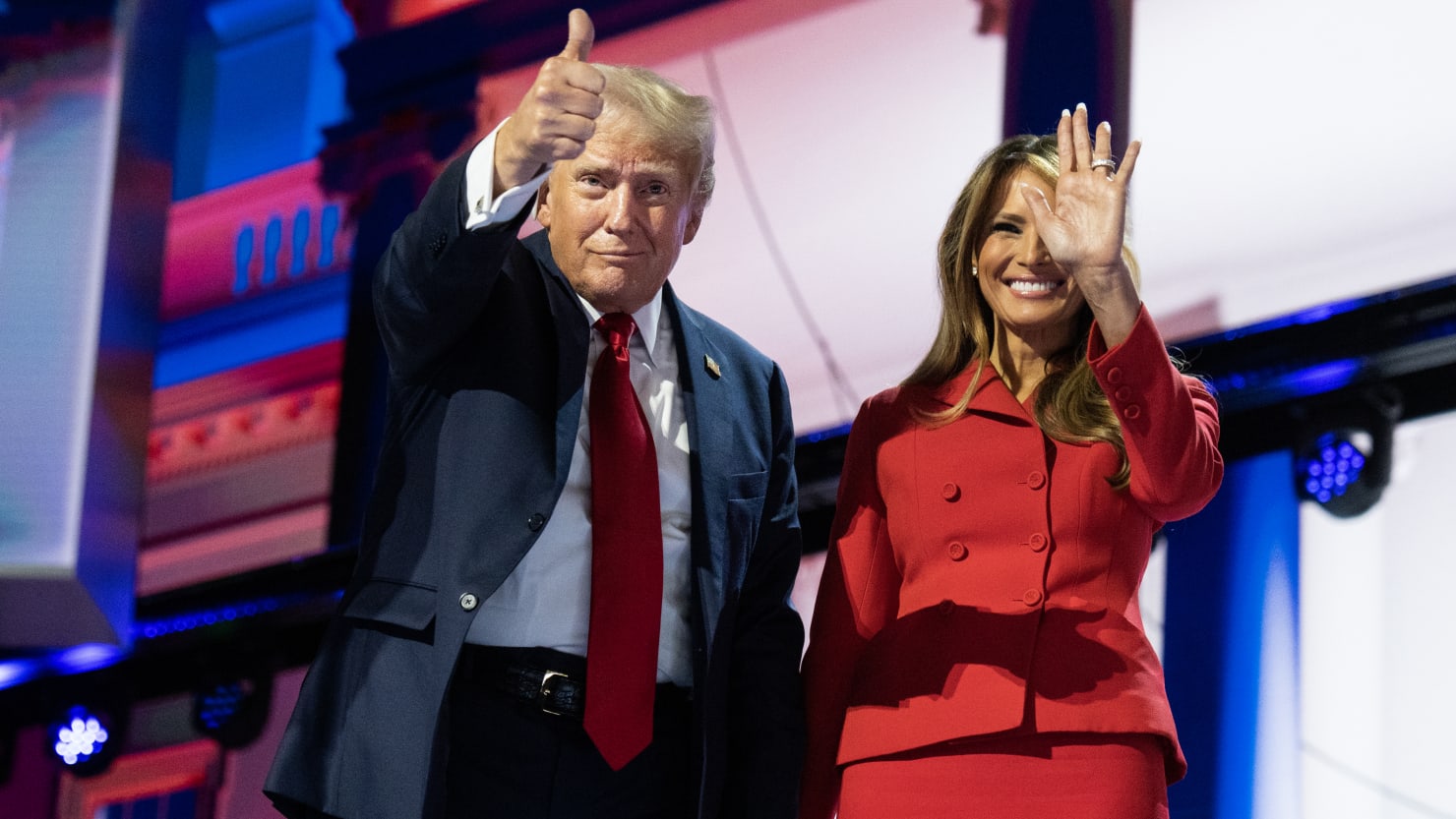 Donald “welcomes” Melania’s abortion hug