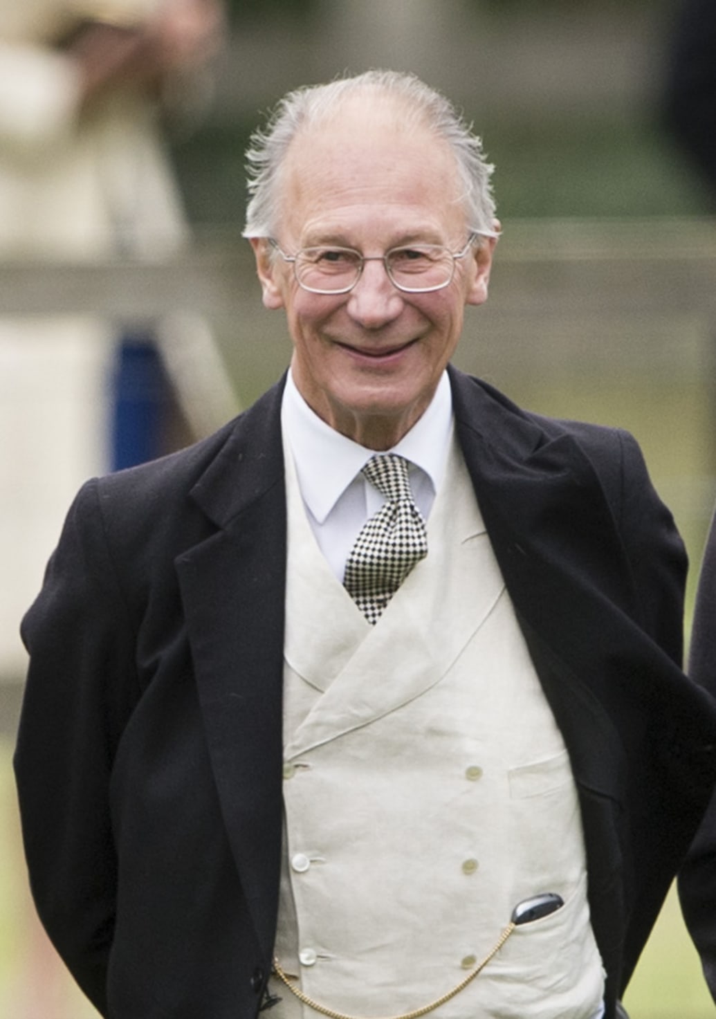 Robert Fellowes attends the wedding of James Meade and Lady Laura Marsham at The Parish Church of St. Nicholas in Gayton on September 14, 2013 in King's Lynn, England.