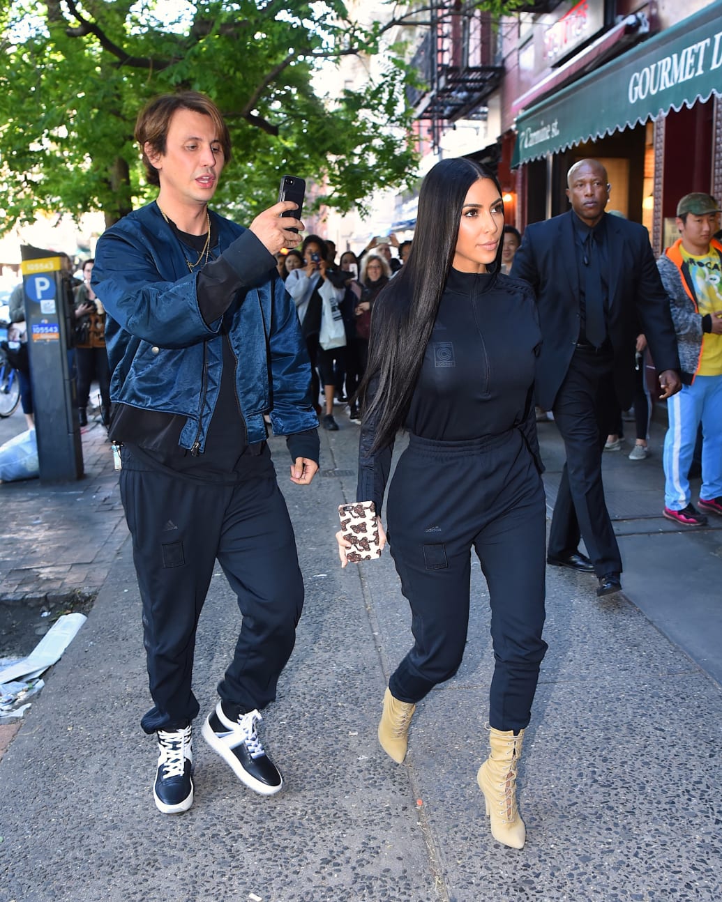 Kim Kardashian and Jonathan Cheban seen out in Manhattan on  May 15, 2017 in New York City.