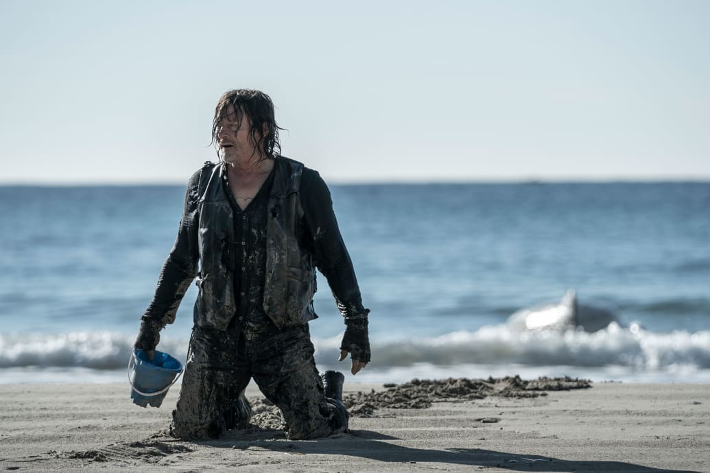 A still from The Walking Dead: Daryl Dixon showing Norman Reedus as Daryl Dixon.
