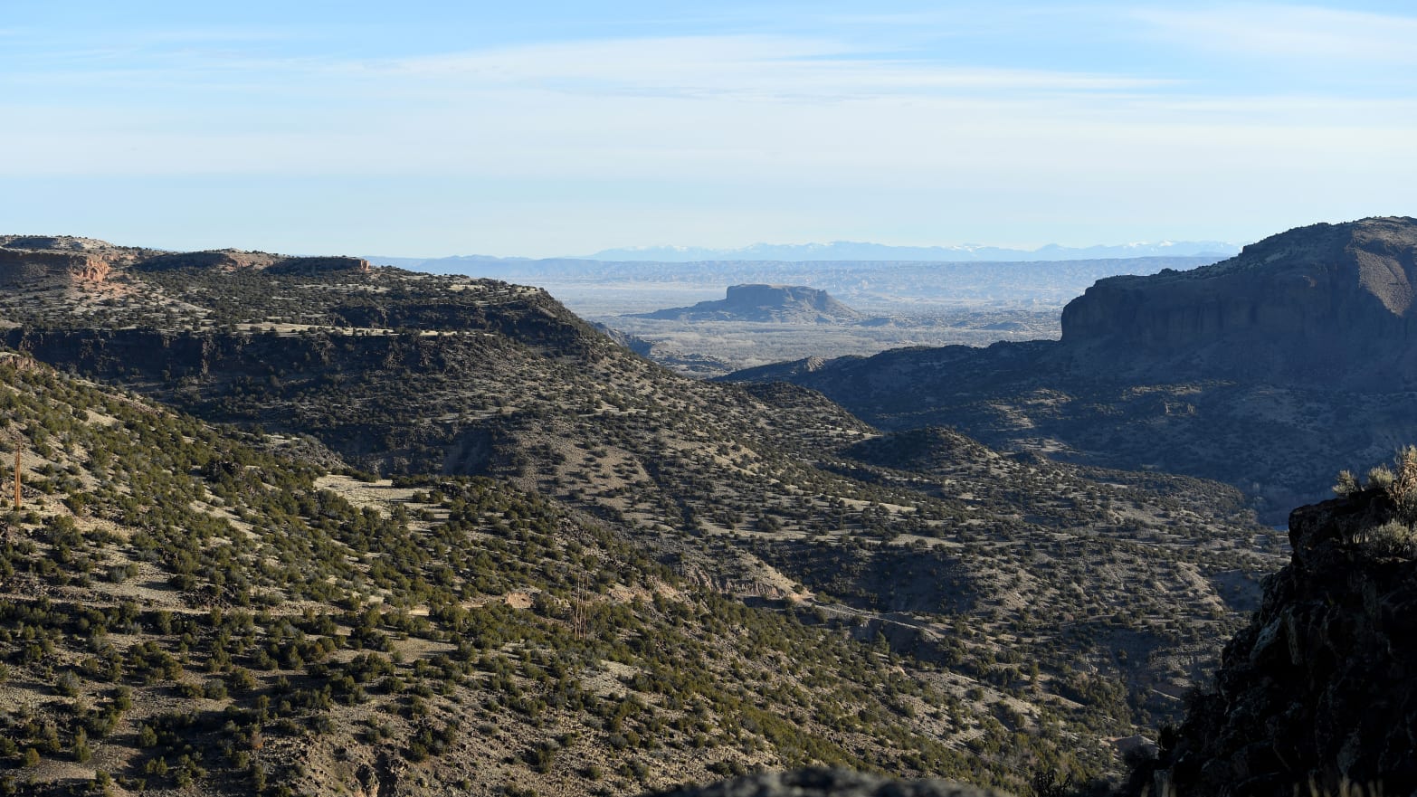 White Rock Overlook Park in Los Alamos, New Mexico, on February 20, 2024.