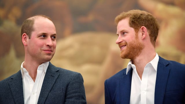 Britain's Prince William and Prince Harry attend the opening of the Greenhouse Sports Centre in central London, April 26, 2018.