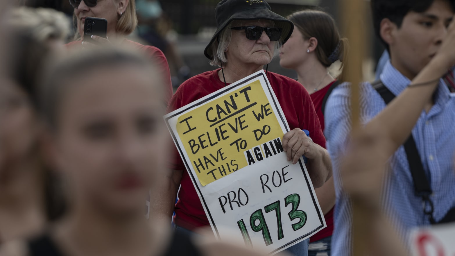 Pro-abortion and anti-abortion protesters confronted outside of the US Supreme Court