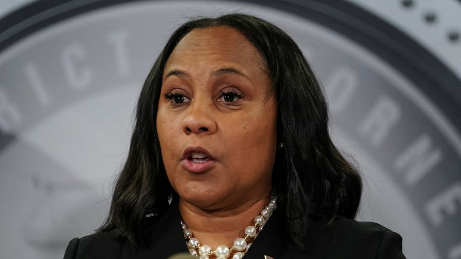 A picture of Fulton County District Attorney Fani Willis. A Republican state senator in Georgia penned a letter to Gov. Brian Kemp Thursday moving to impeach Willis over her damning indictment against Donald Trump and 18 of his allies.
