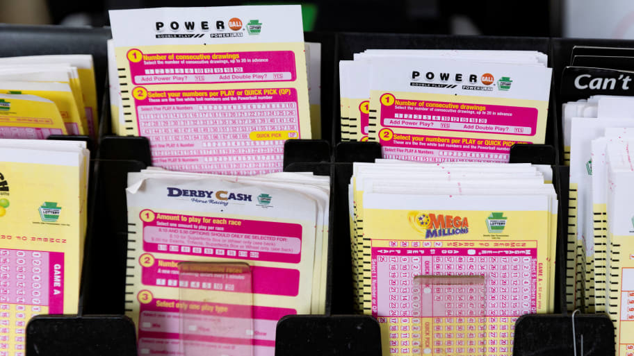Lottery tickets are pictured as the Powerball lottery jackpot hits $1 billion in Doylestown, Pennsylvania, U.S. October 31, 2022. 
