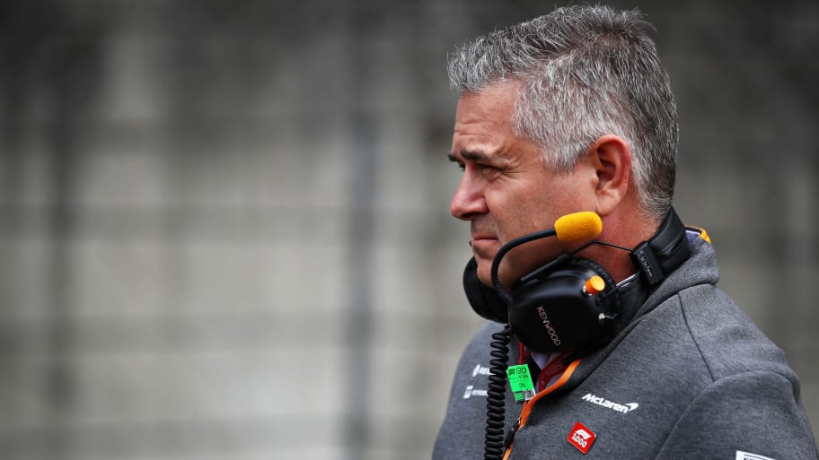 A photograph of Gil De Ferran at the F1 Grand Prix of China in 2019.