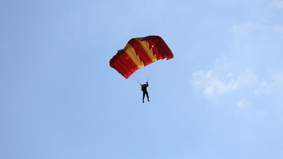 A skydiver.