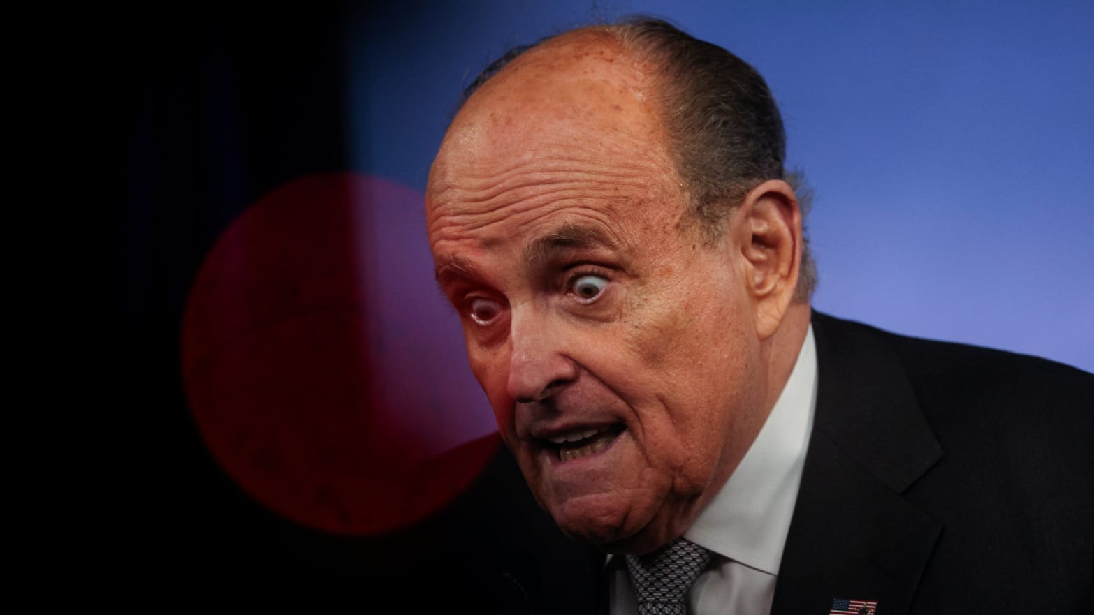 Former New York City Mayor Rudy Giuliani delivers remarks on the September 11 attacks during a news conference in New York, U.S., September 9, 2022.