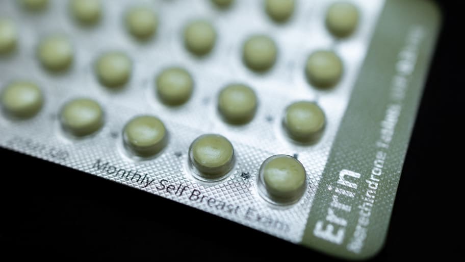 A packet of birth control pills that are unopened.