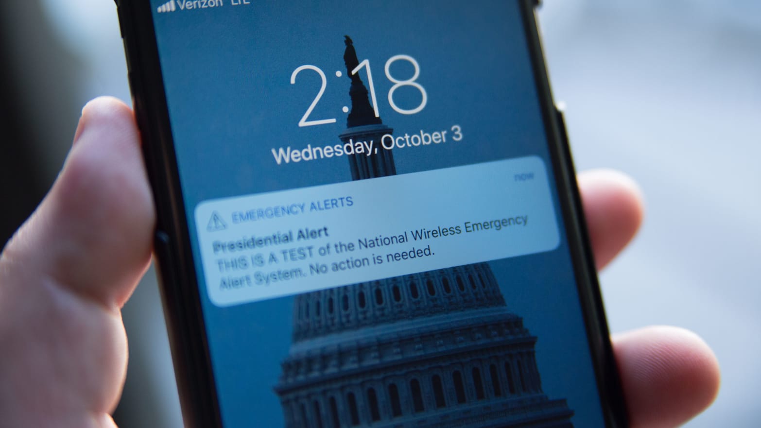 Smartphone with FEMA alert