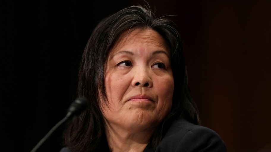 Julie Su appears before a Senate Health, Education, Labor and Pensions Committee hearing on her nomination to be Labor Secretary, on Capitol Hill in Washington.