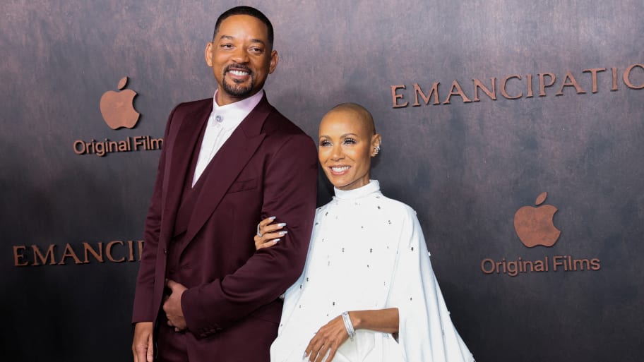 Will Smith and Jada Pinkett Smith attend a premiere for the film “Emancipation” in Los Angeles, California, Nov. 30, 2022. 