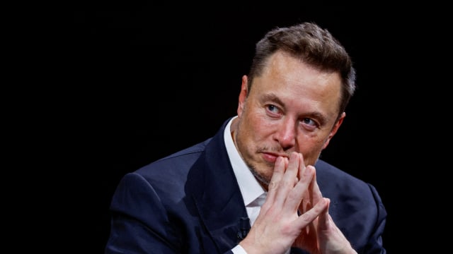 Elon Musk, CEO of SpaceX and Tesla and owner of X, attends a conference in 2023.