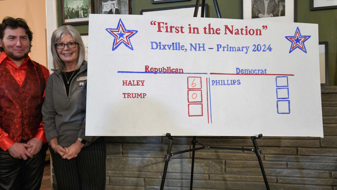 Nikki Haley Takes All 6 Votes in Dixville Notch’s Midnight Primary