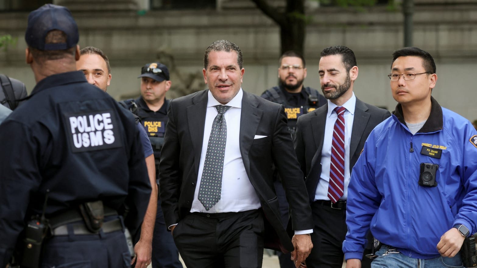 Joe Tacopina, former lawyer of former U.S. President Donald Trump, exits the Manhattan Federal Court following the verdict in the civil rape accusation case against former U.S. President Donald Trump, in New York City, on May 9, 2023.