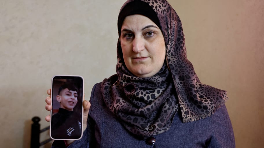 Mayada, mother of Palestinian Mohammad Dabeek, one of three gunmen who were killed by Israeli troops.