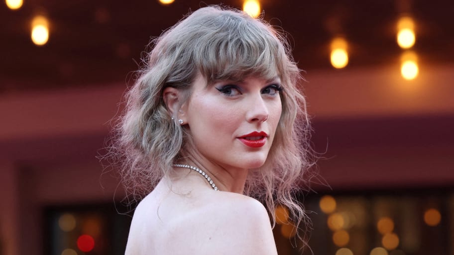 Taylor Swift attends a premiere for “Taylor Swift: The Eras Tour” in Los Angeles, California, Oct. 11, 2023. 