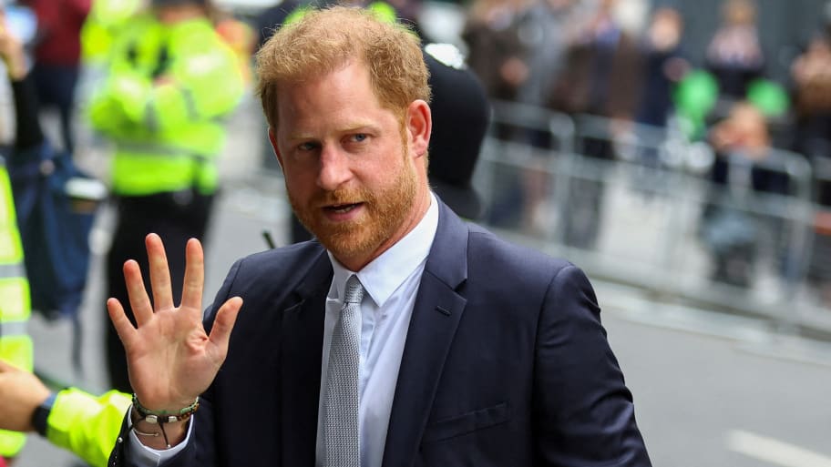 Prince Harry walks outside the Rolls Building of the High Court in London, Britain June 7, 2023.