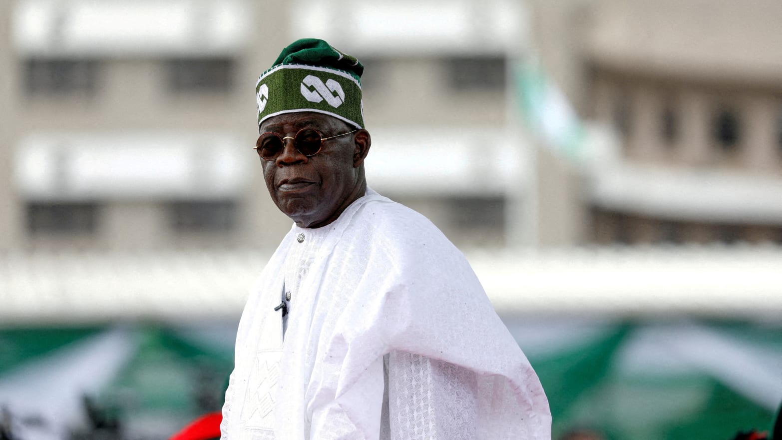 Nigeria's President Bola Tinubu looks on after his swearing-in ceremony in Abuja, Nigeria May 29, 2023. 
