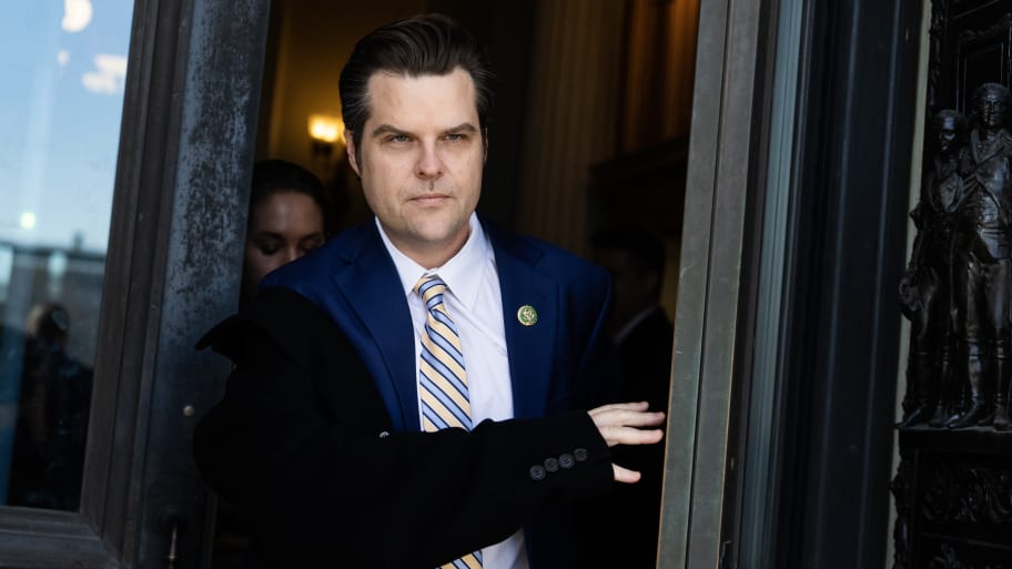 Rep. Matt Gaetz, R-Fla., leaves the U.S. Capitol after House votes on Wednesday, February 7, 2024.